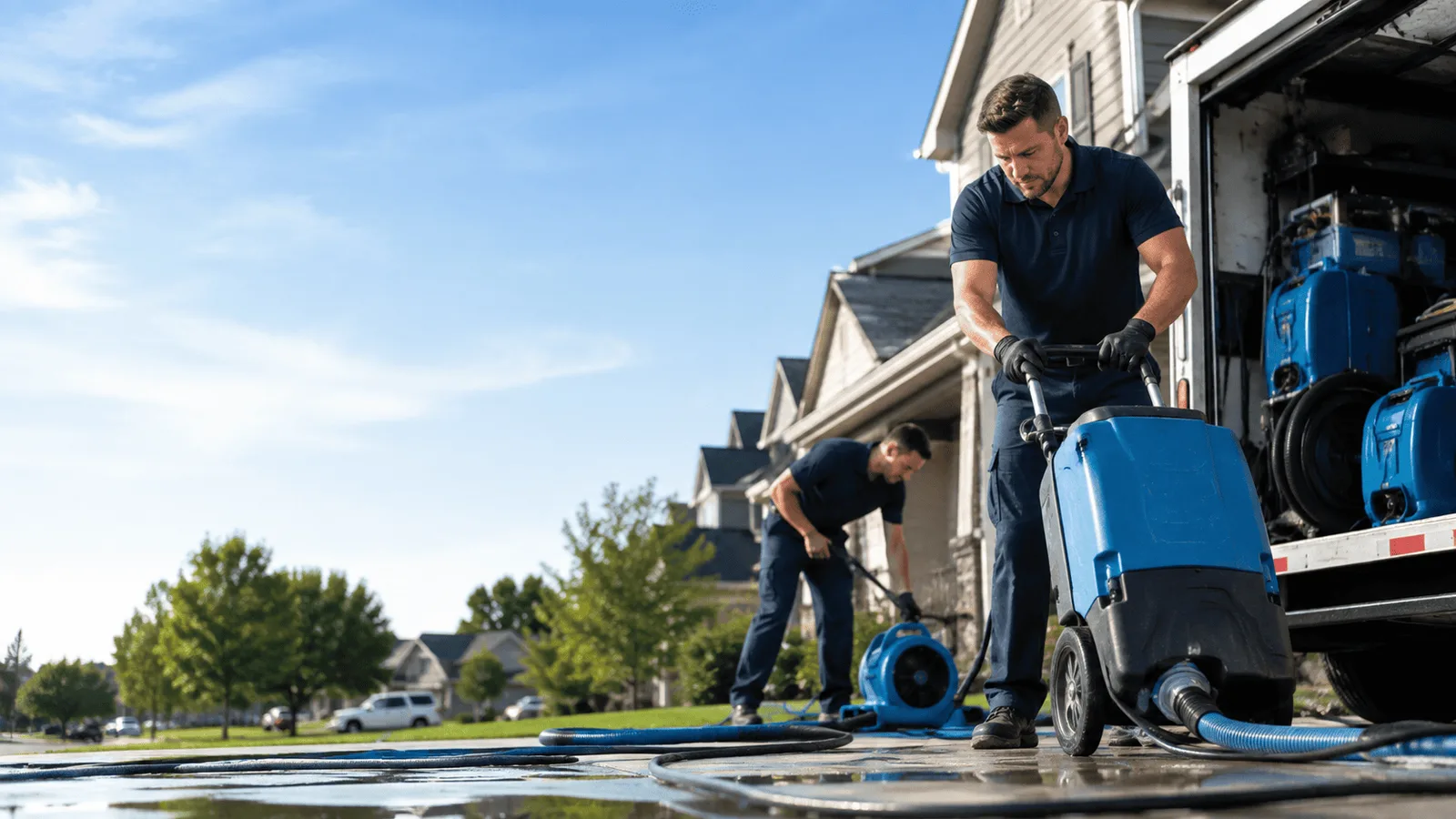 Dehumidification being performed in Witts Springs, AR